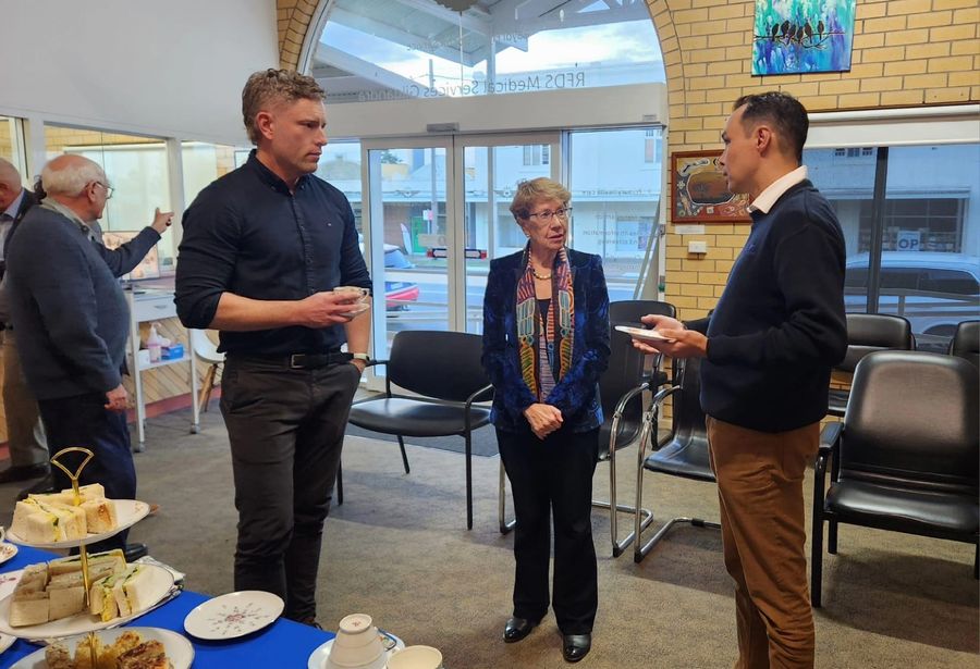 Dr Shannon Nott speaks with Her Excellency, Margaret Beazley AC KC, Governor of New South Wales
