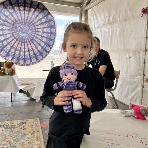 Teddy Bear Clinic participant