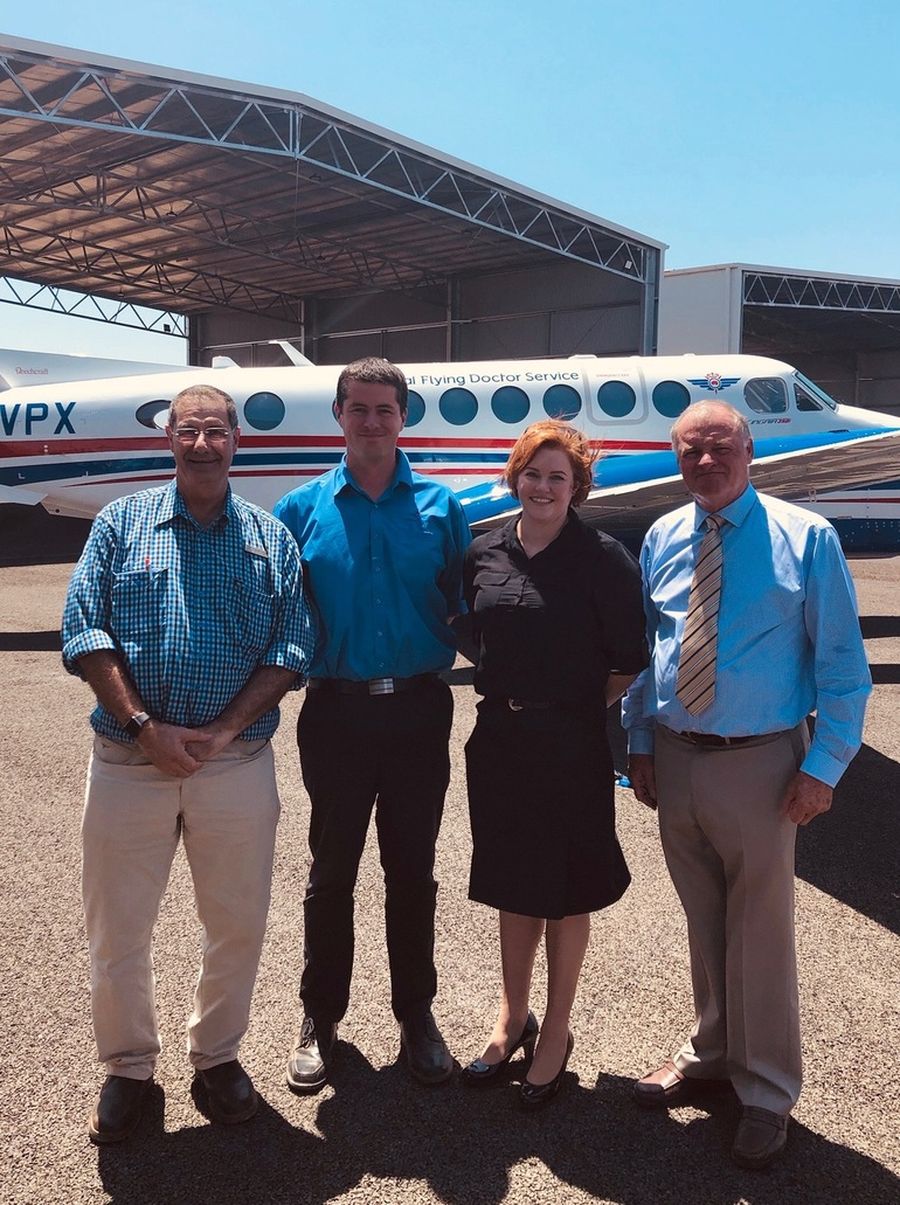 The opening of the new aeromedical terminal