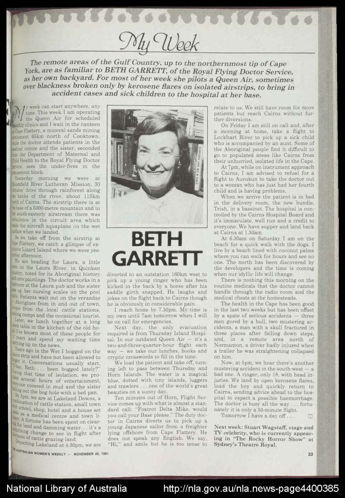 Beth Garrett featured in Australia's Women's Weekly 