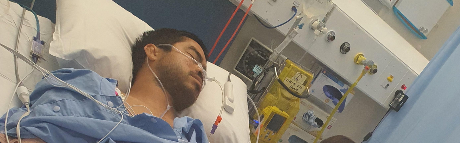 Danial Williams in hospital