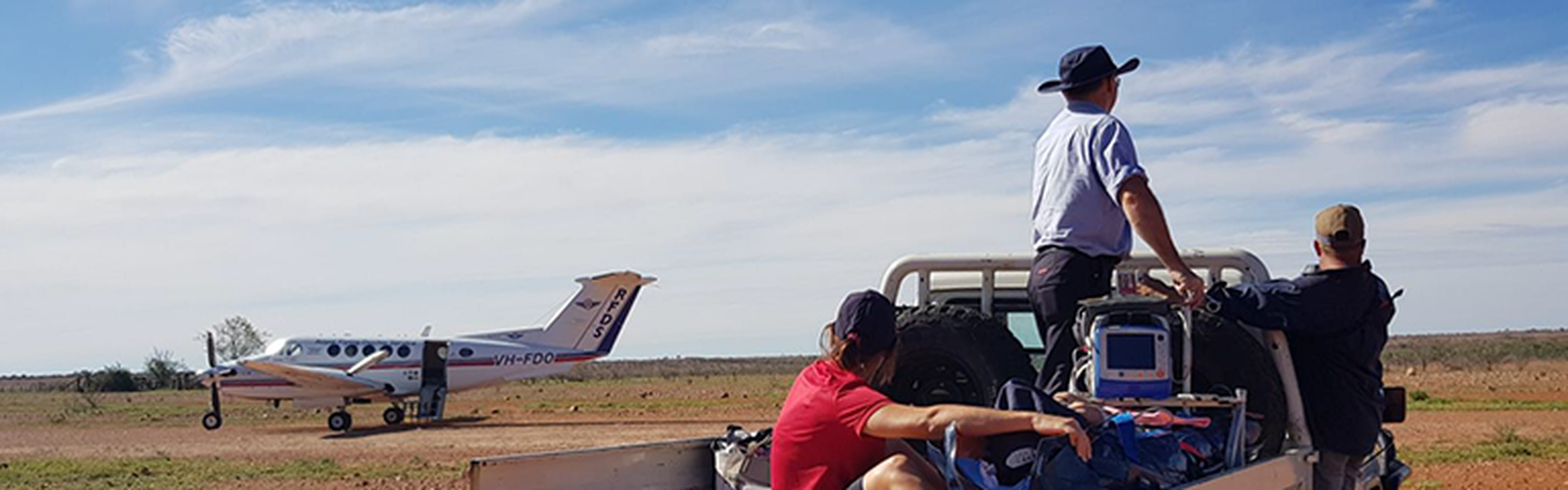 RFDS team at Nockatunga Station 