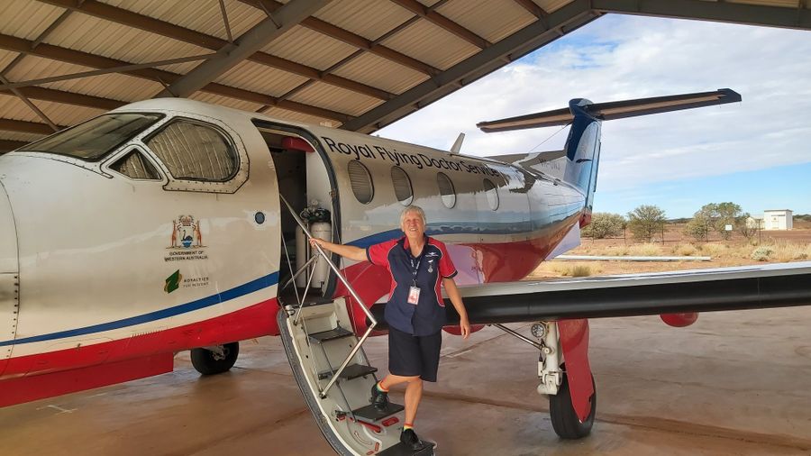 Anna with aircraft 