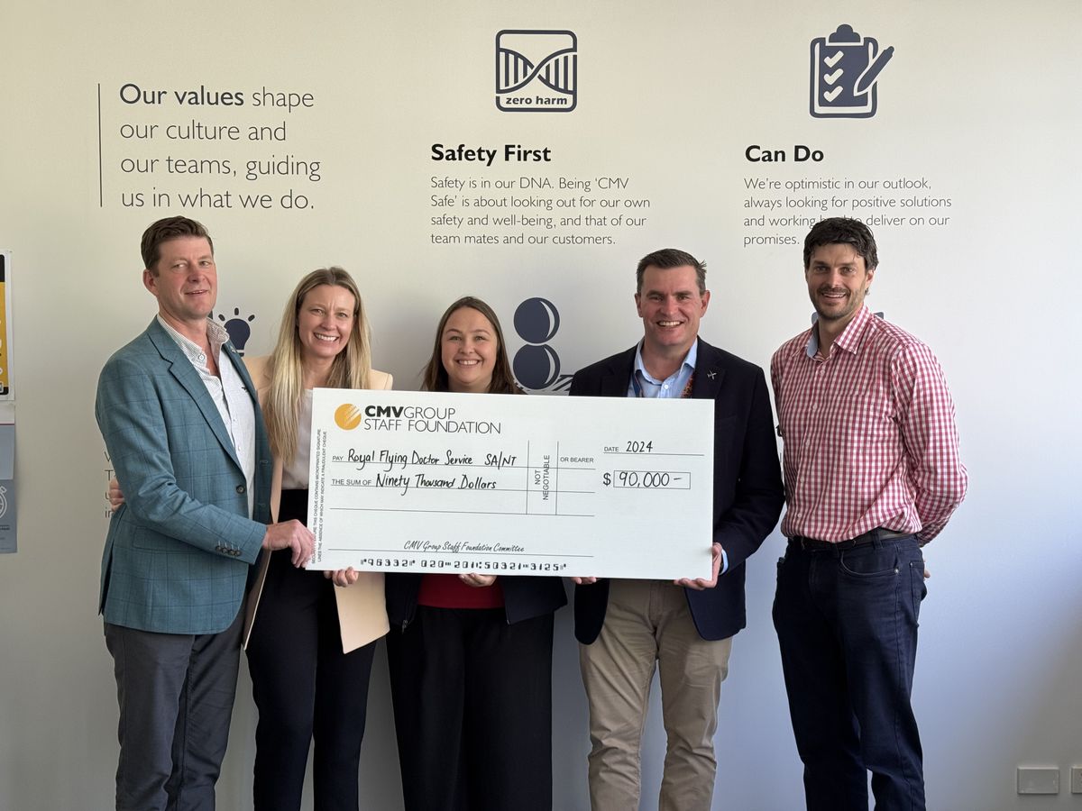 CMV cheque handover