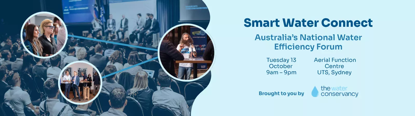 Smart Water Connect 2026, Australia's National Water Efficiency Forum in Sydney, by The Water Conservancy.