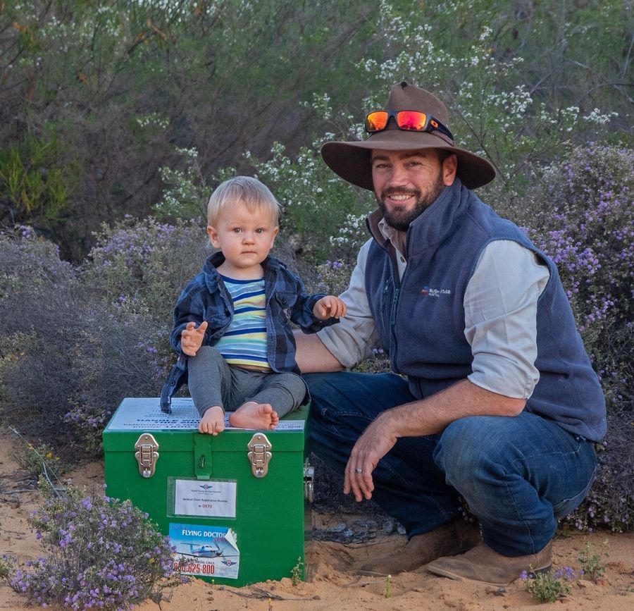 Ben and Liam on a Station