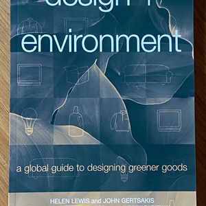 Photo of the publication by Helen Lewis and John Gertsakis, Design + Environment