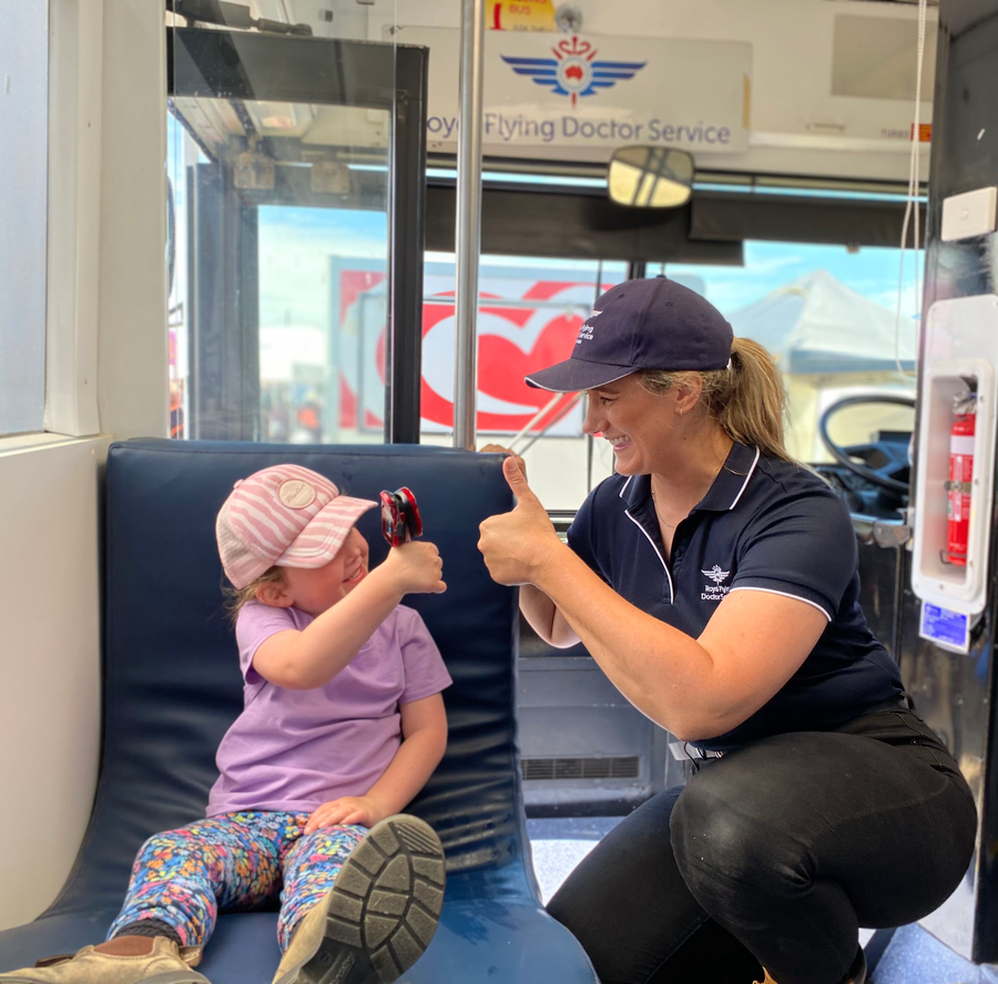 Kate Morden, RFDS Exercise Physiologist and Callie