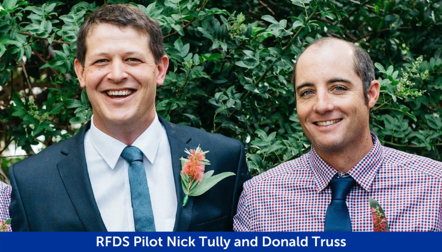 RFDS Pilot Nick Tully and Donald Truss
