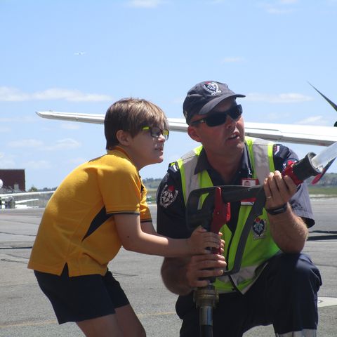 Student enjoys RFDS Primary School Base Visit Program