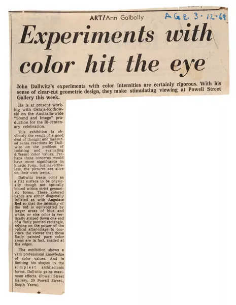 Ephemera: Experiments with color hit the eye - AGSA Collection