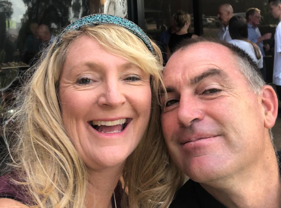 Childhood sweethearts Murray and Julie Collins have been married for over 30 years.