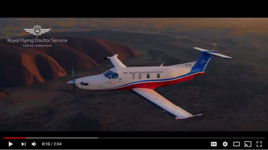 RFDS plane over farm