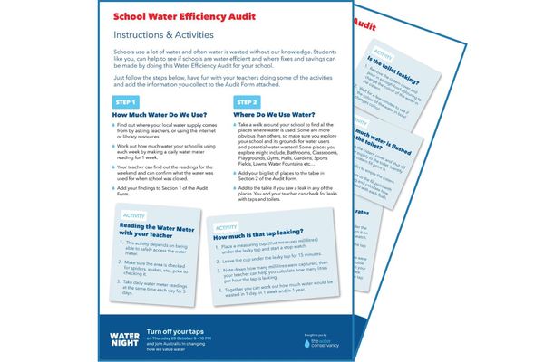 Thumbnail for the Water Night 2025 Resource -Kids Activities School Audit