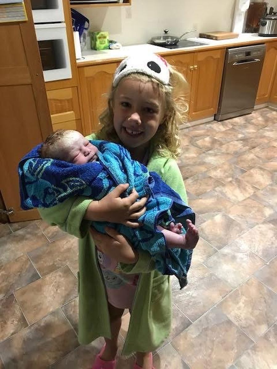 Cookie's eldest with his youngest 