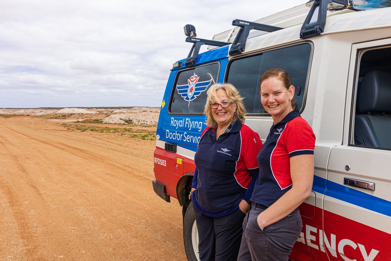RFDS nurse Annie Godwin and Health Services Assistant Rebecca Cryer 