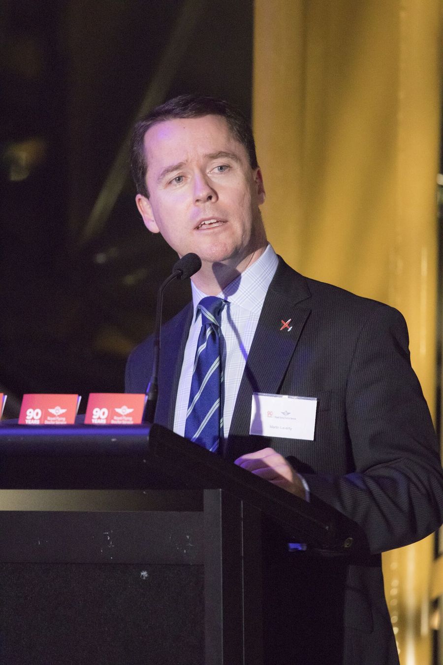 Martin Speaking at the opening of the National Museum RFDS exhibit