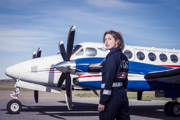 Filming the new RFDS TV drama