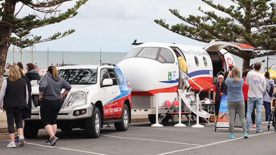 Our RFDS simulator at Brighton Beach, SA