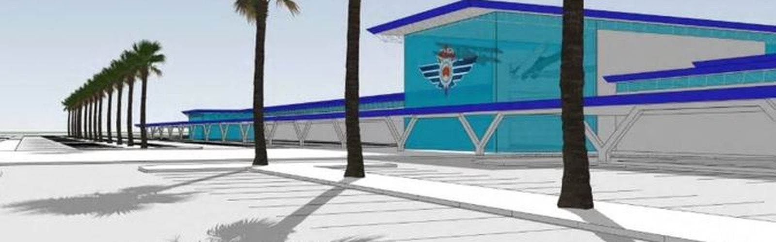 Artist impressions of the planned expansion of the Royal Flying Doctor Service's base in Townsville.