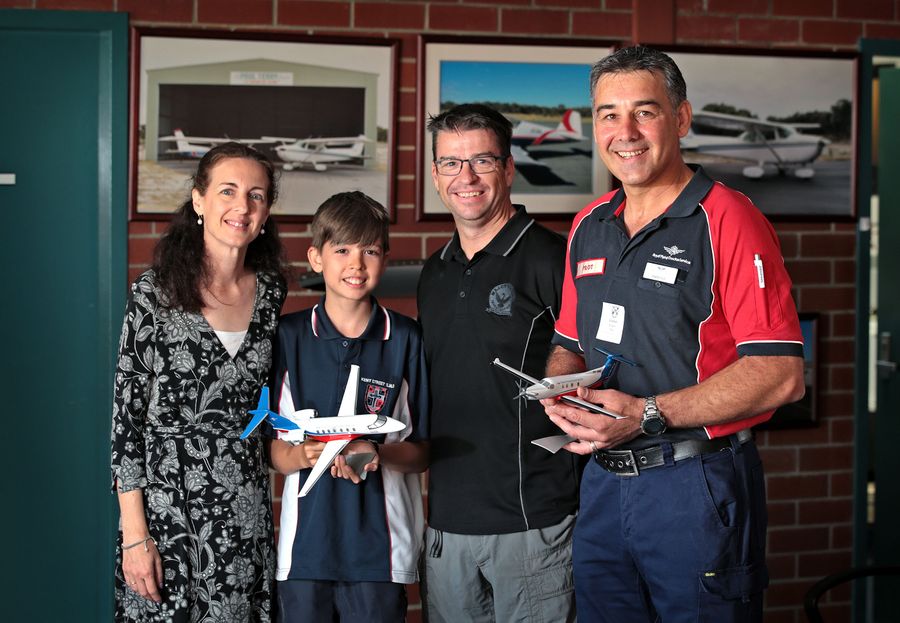 The Clarke Family and Drazen. Credit: David Baylis- Community News.