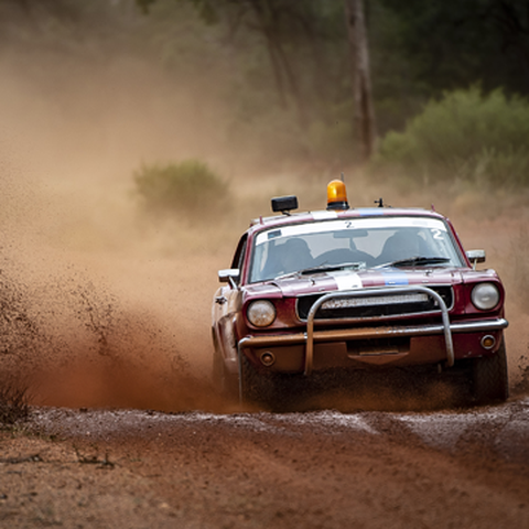 Heavy rain made the roads a muddy challenge