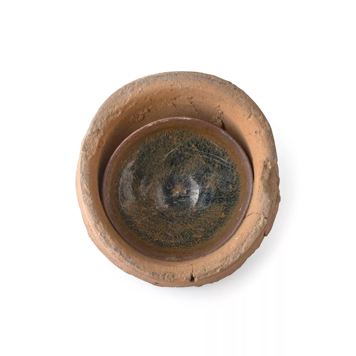Saggar and bowl, Cizhou ware - AGSA Collection