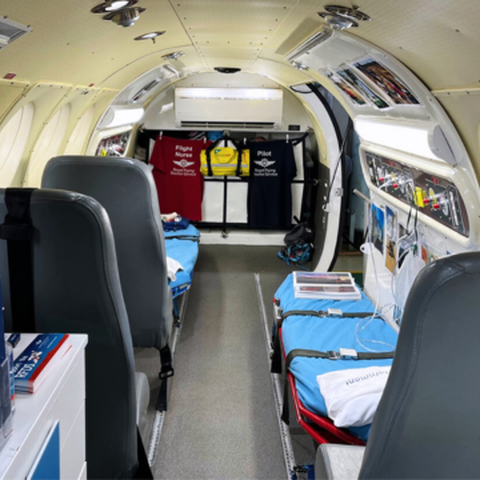 View from front of sim to back