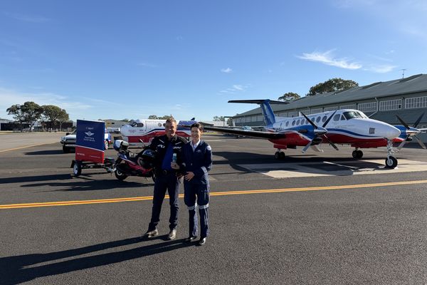 RFDS and Roy Butler at Bankstown Airport