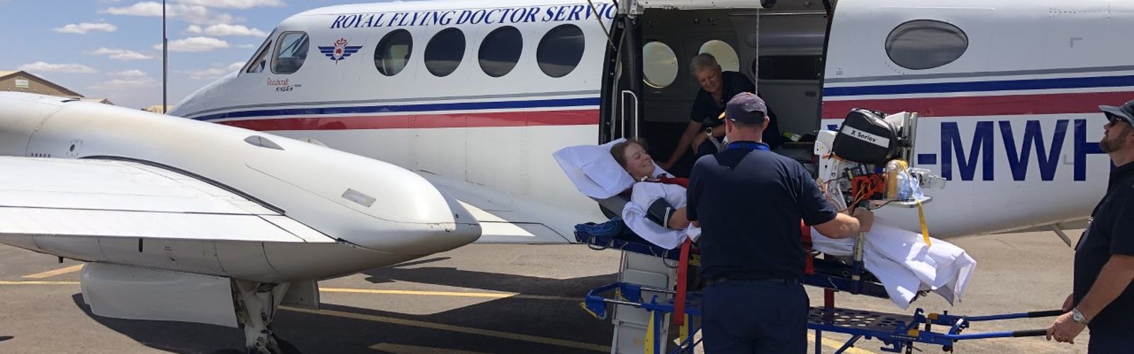 Tash Yeo in hospital bed