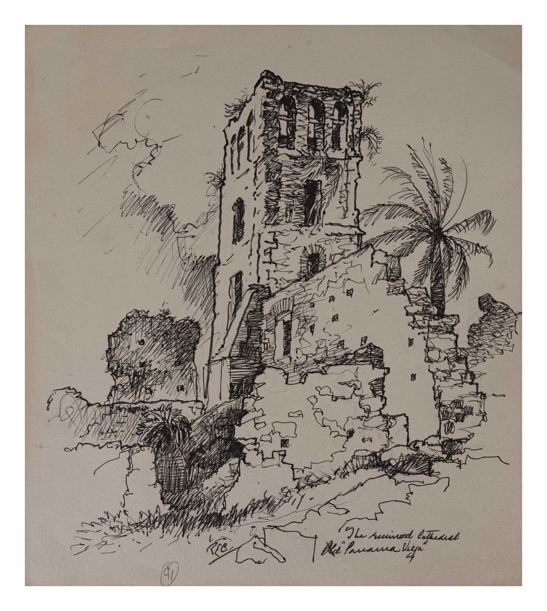 Image of The ruined cathedral, old 'Panama Vieja'