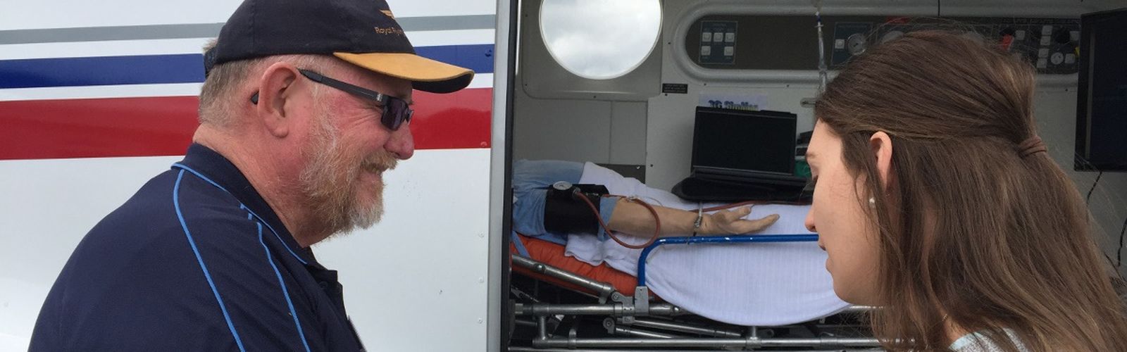 RFDS flies in vaccination specialist to the Huon Show 