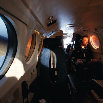 RFDS doctor in aircraft 