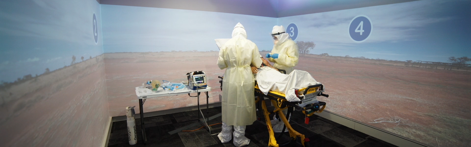 Inside one of RFDS (Queensland Section) Simulation Training Rooms