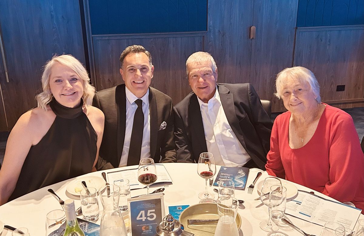 Kylie Pellizzari with family at the awards