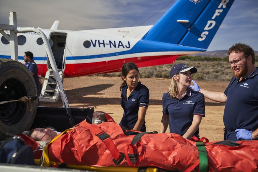 RFDS rescues and patient transfers were all part of the TV show mix