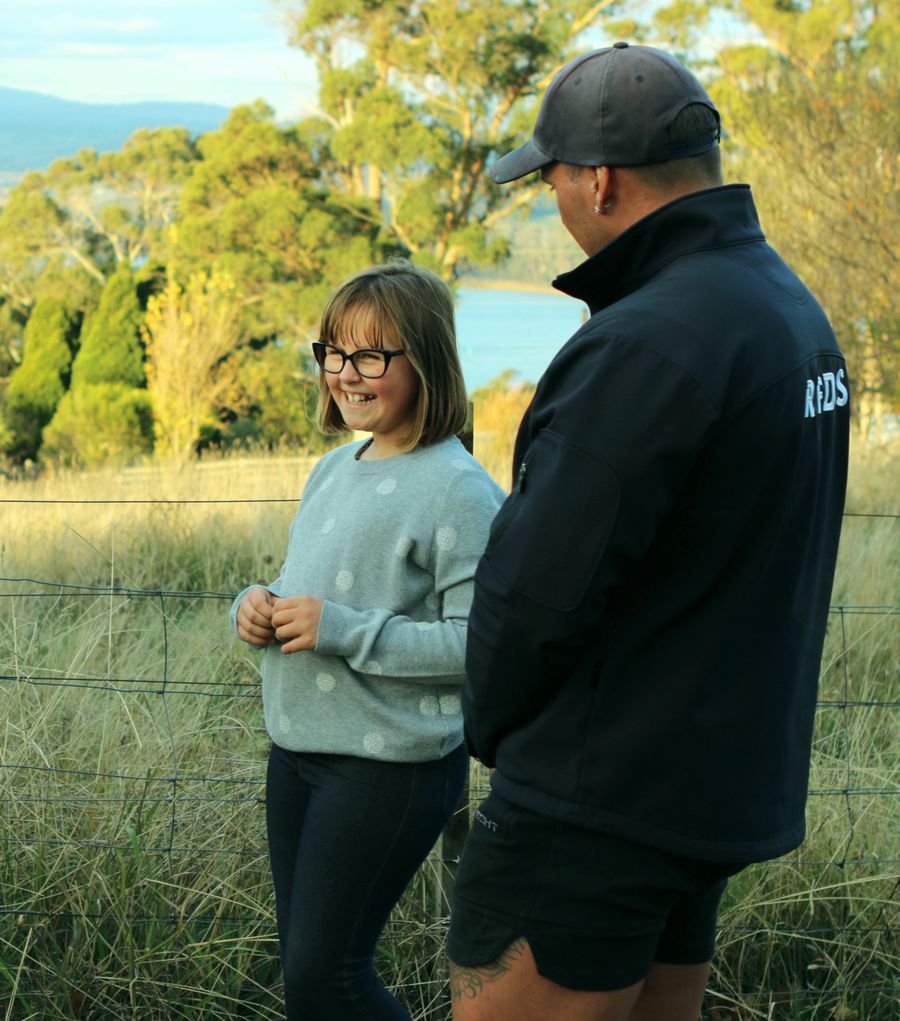 RFDS Tasmania mental health worker with child